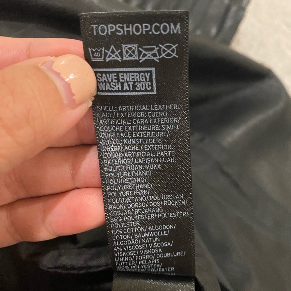 Topshop Rosa Biker Jacket - Picture 15 of 15